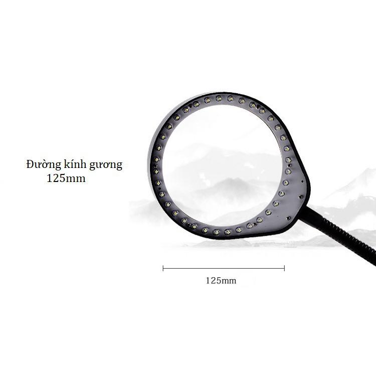 Kính lúp để bàn ️️ Kính lúp 10X cao cấp có đèn 36 LED MG-H36