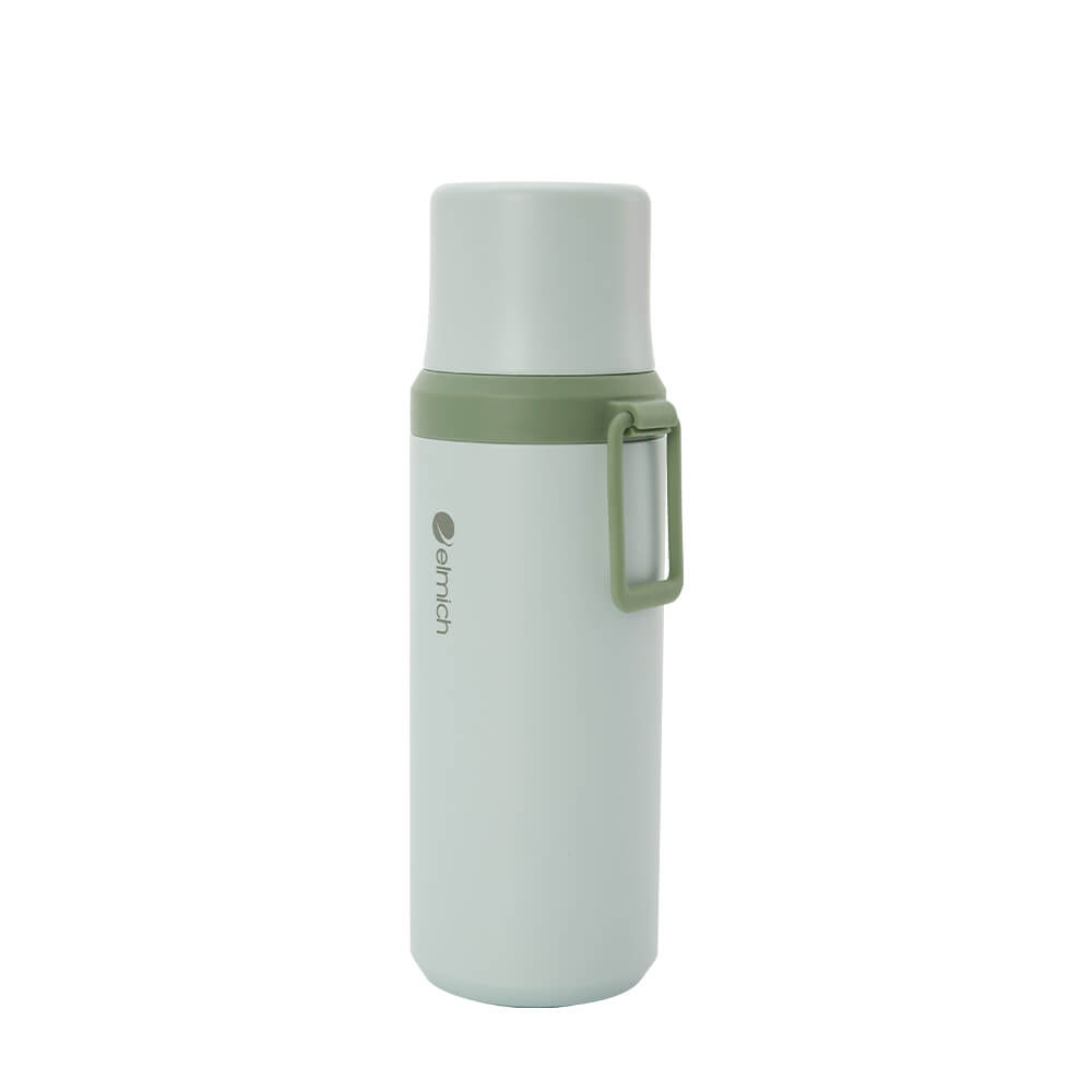 Bình giữ nhiệt 600ml inox 304 Elmich EL8357, Hàng chính hãng, Giữ lạnh đến 40h, nắp chống tràn, có quai xách - JoyMall