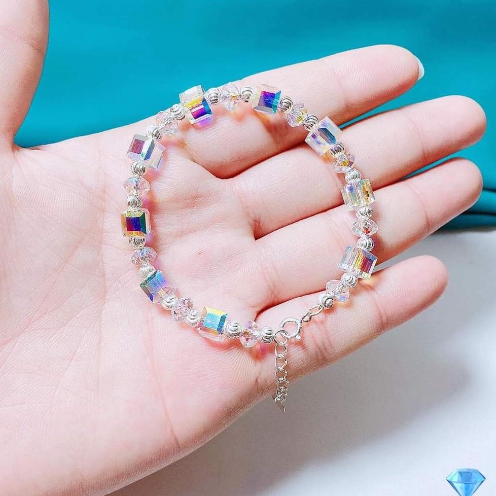 Hạt đá pha lê 6 li 8 li làm vòng cổ vòng tay handmade cực đẹp ACJ71121