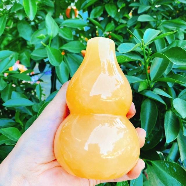 Hồ Lô Đá Ngọc Hoàng Long - Cao 16cm