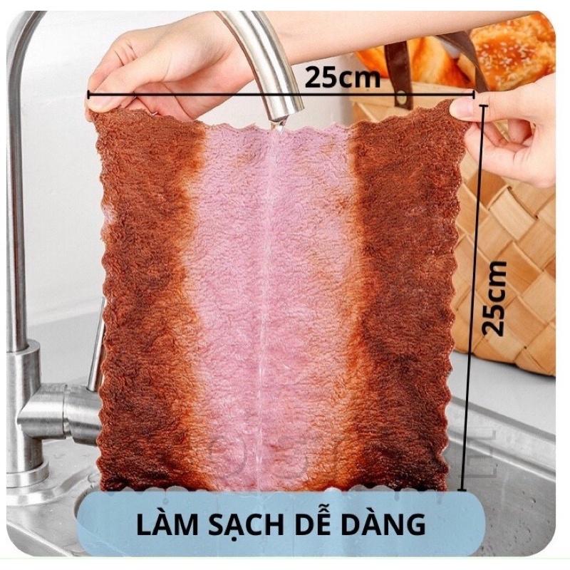 KHĂN LAU BẾP ĐA NĂNG  2 MẶT 25x25cm