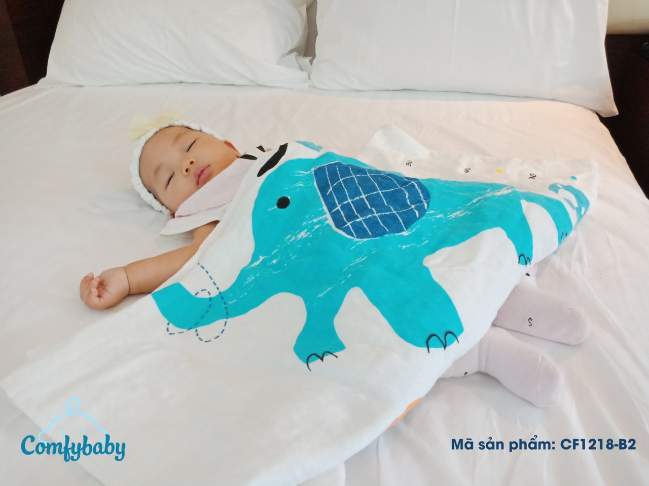 Khăn tắm cao cấp siêu mềm Comfybaby ( 60x120cm )