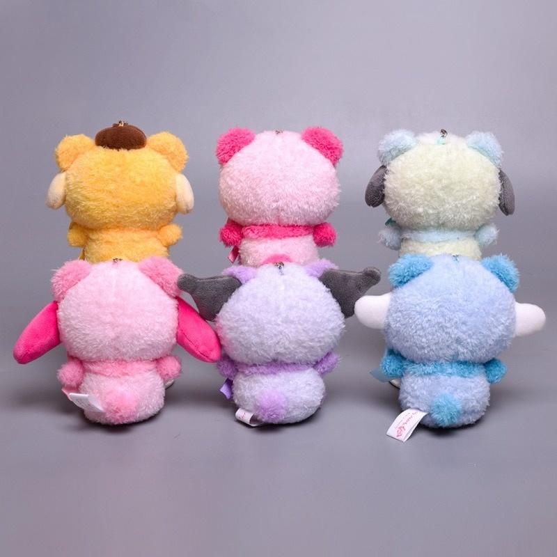 Búp bê nhồi bông hình nhân vật hoạt hình My Melody Kuromi xinh xắn 10cm