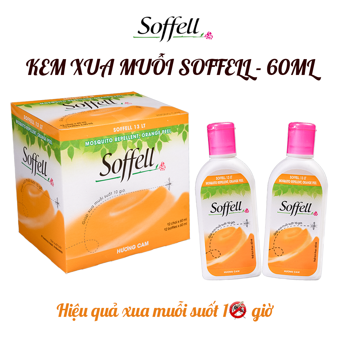 [COMBO 12] KEM XUA MUỖI SOFFELL - 60ML