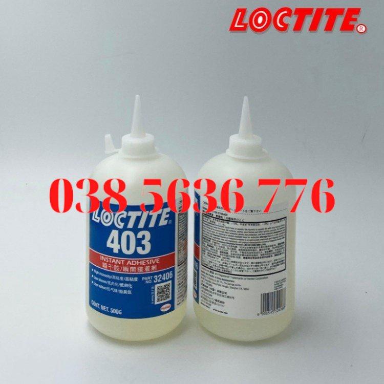 Keo Dán Tức Thời Henkel Loctite 403, Ít Mùi, Keo Dán Tức Thời Bề Mặt Có Độ Nhớt Cao