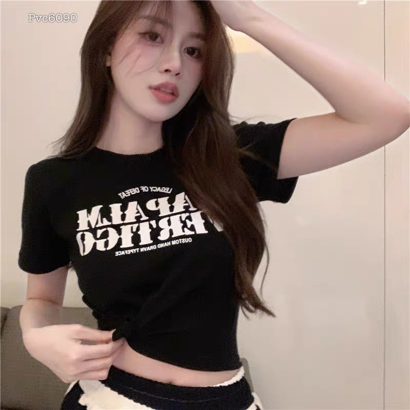 ÁO CROPTOP THUN GIẤY TAY NGẮN SUÔNG RỘNG ĐI TIỆC ĐI CHƠI DẠO PHỐ ĐI BIỂN