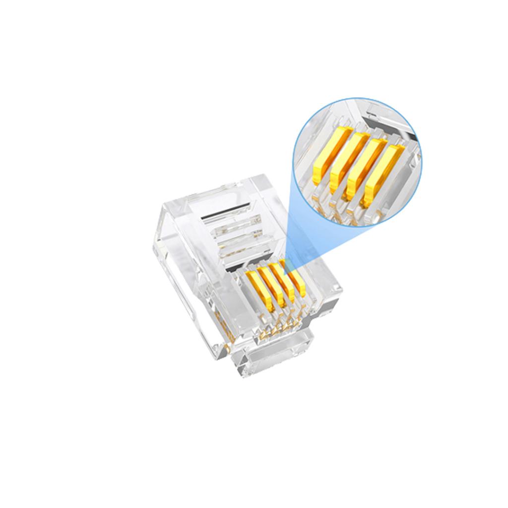 ĐẦU MẠNG ĐIỆN THOẠI RJ11 UNITEK 100C/1 HỘP - HÀNG CHÍNH HÃNG