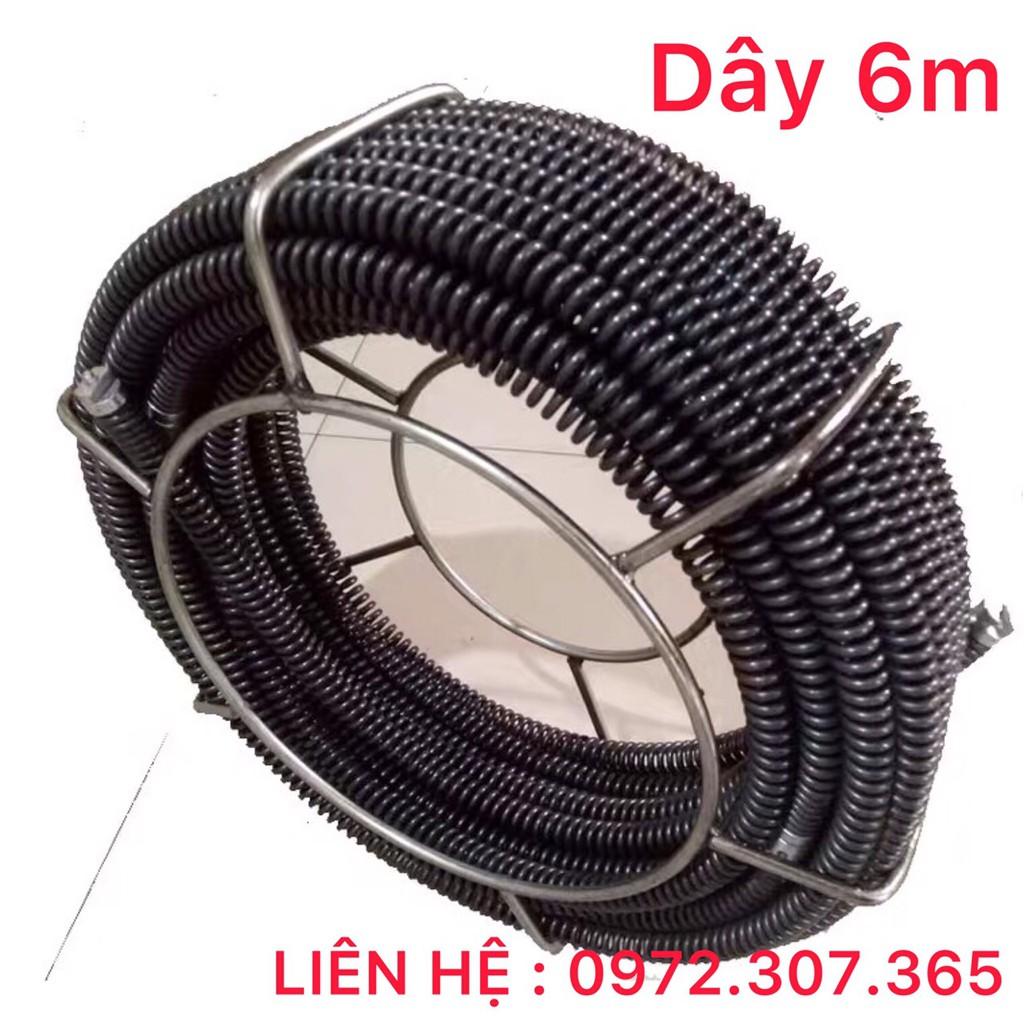 Dây thông tắc cống, đường ống ,đường kính 16mm dài 6m lò xo cao cấp với chất liệu mangan cao cấp siêu bền