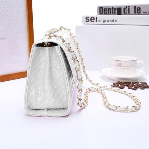 Túi Đeo Chéo Caro Size Lớn T20 Màu Trắng
