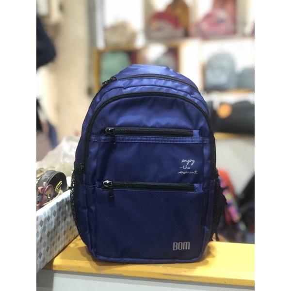 Balo học sinh, sinh viên thời trang unisex với chất dù cao cấp nhẹ bền - BOM