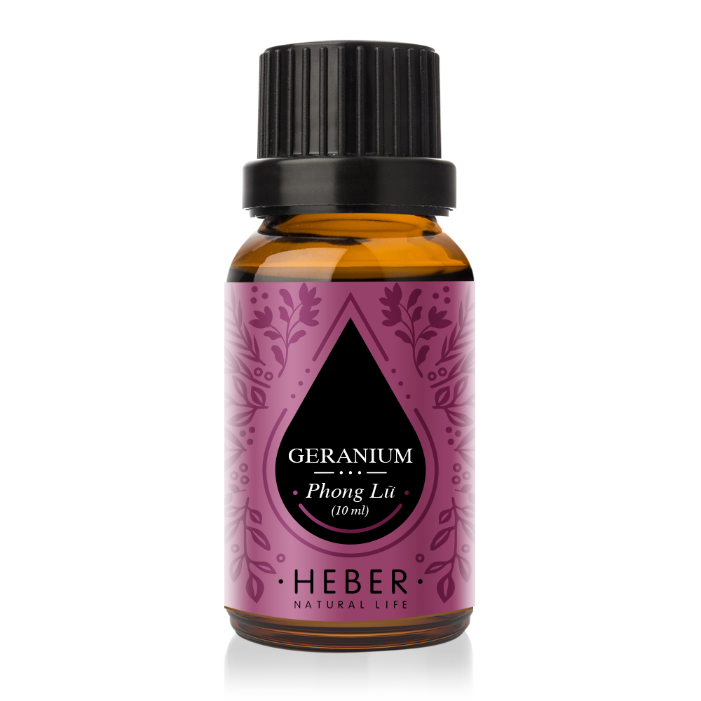 Tinh Dầu Phong Lữ Geranium Essential Oil Heber | 100% Thiên Nhiên Nguyên Chất Cao Cấp