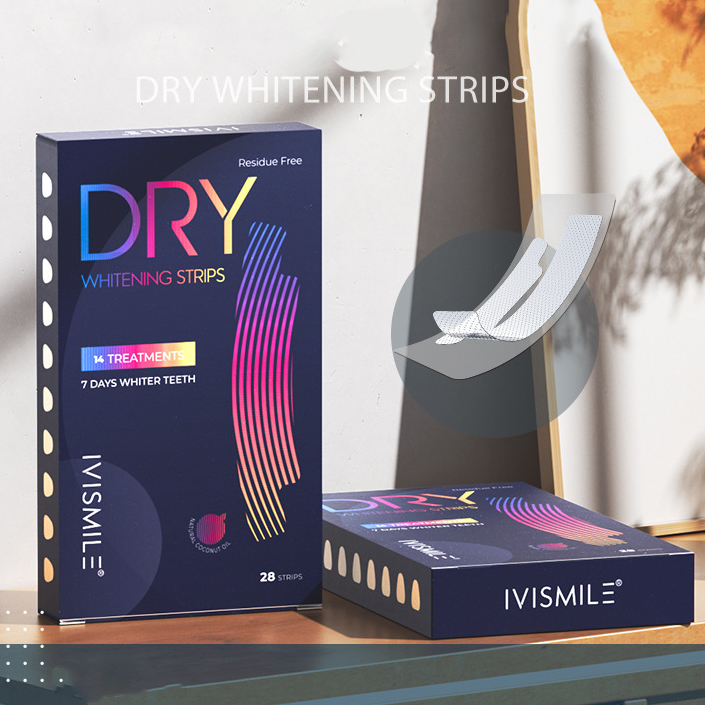 Liệu trình 14 ngày - miếng dán trắng răng Dry Whitening Strips (14 gói -  28 miếng)