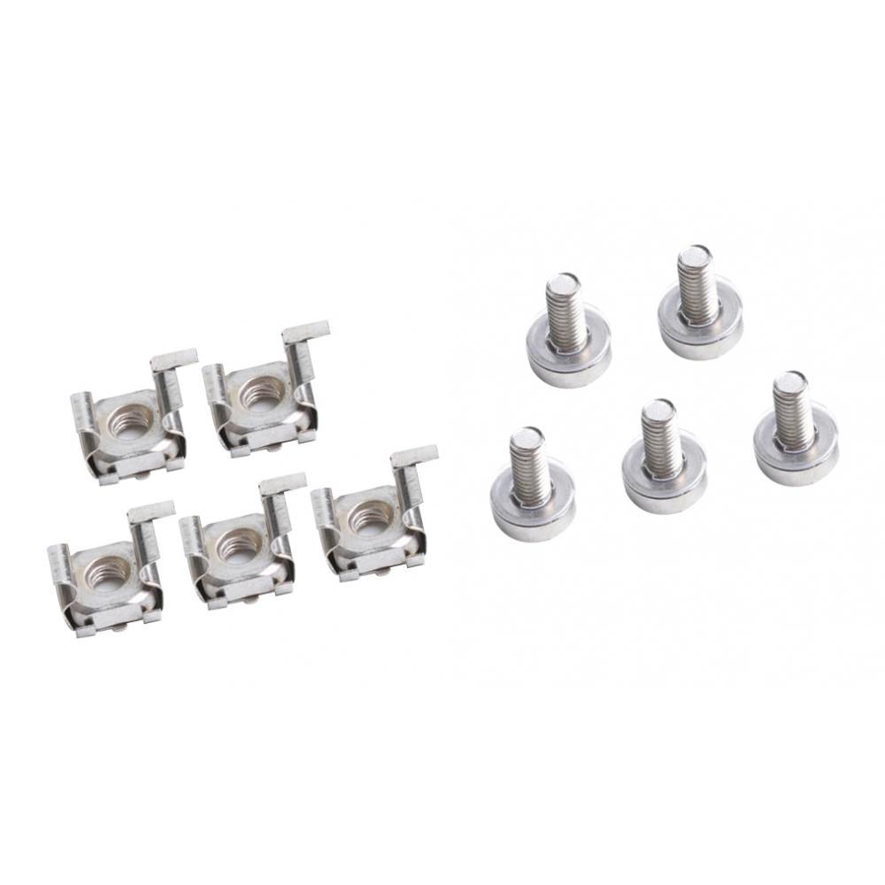 5  Lot - M6*20 Rack Mount Cage Nuts & Screws w/ Washers - Square