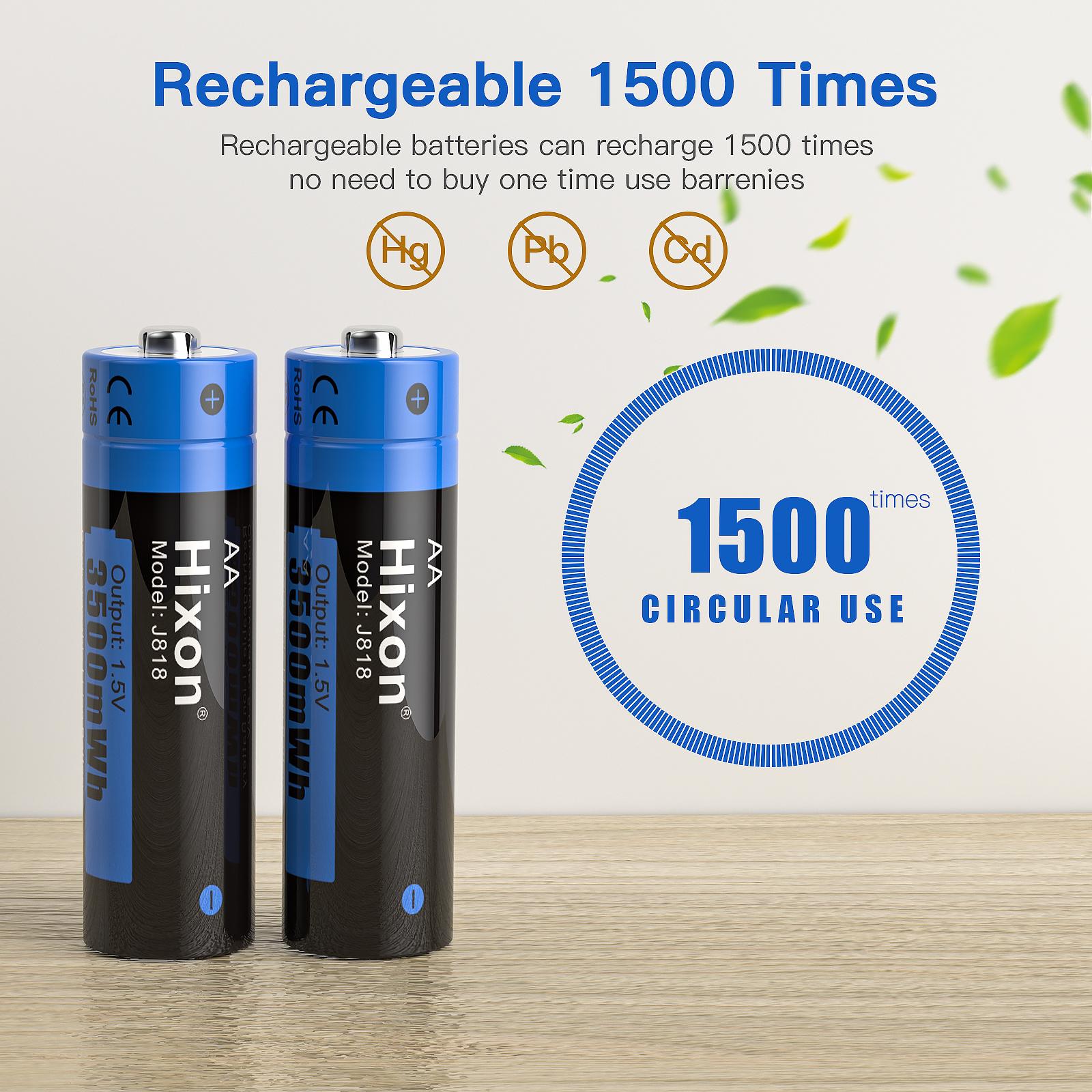 AA 3500mWH 1,5V pin sạc LI-ion, giá bán buôn, nhà sản xuất bán hàng trực tiếp, được sử dụng trong máy ảnh, đồ chơi điện,