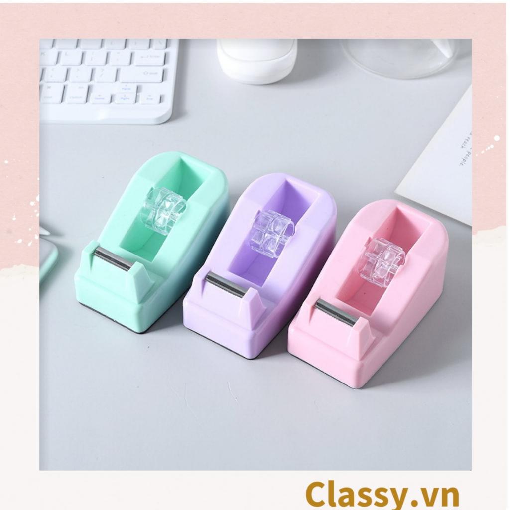 Bàn Cắt Băng Keo Để Bàn, Dùng Cho Băng Keo nhỏ 1Cm - 5Cm màu pastel PK1707