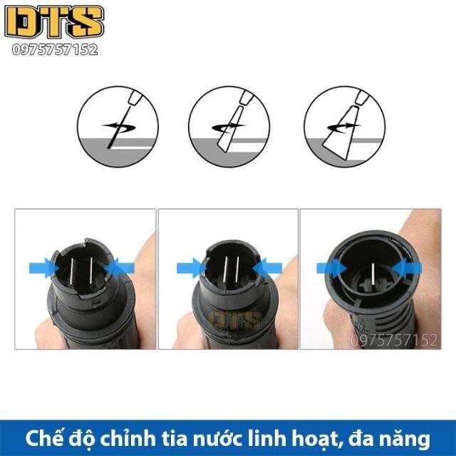 Hình ảnh Béc xịt rửa xe mỏ vịt kiểu gài gắn súng xịt rửa áp lực cao - Lắp được bình bọt tuyết 0,5L