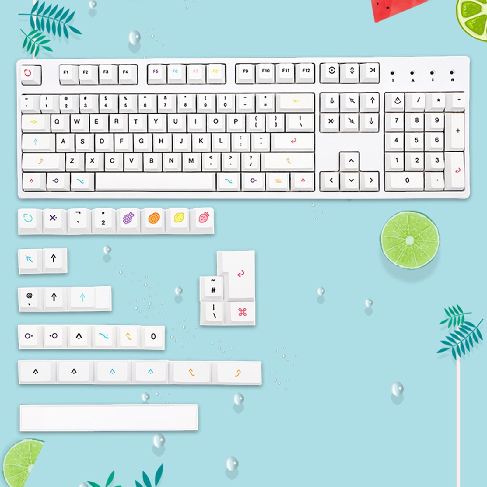 PBT 134 Keys Fruit Simple Theme  Full Set for  Premium