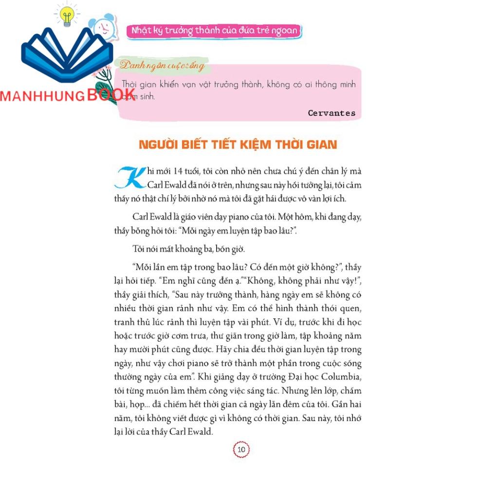 Sách - Nhật ký trưởng thành cúa đứa trẻ ngoan - Thói quen tốt theo tôi trọn đời(bản quyền)