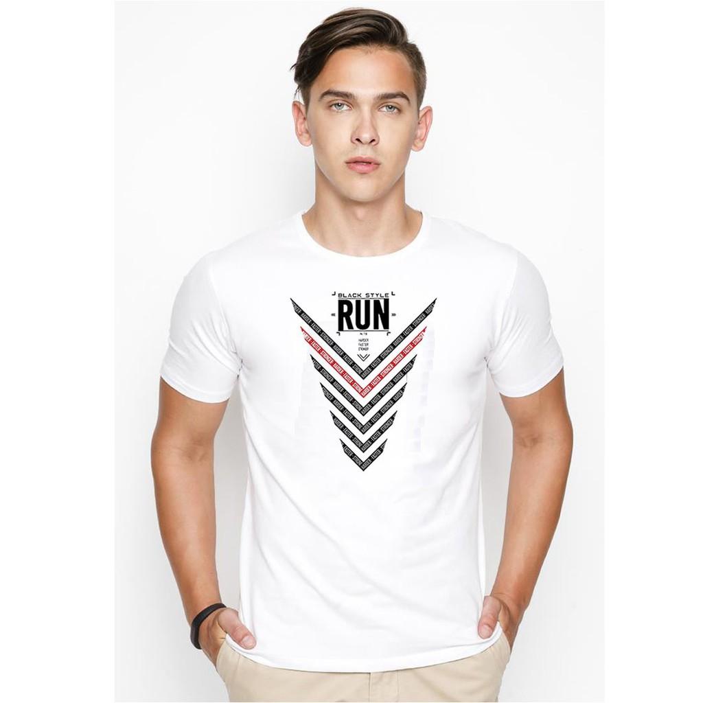 Áo thun nam in hình black style vải dày mịn TEE19S73