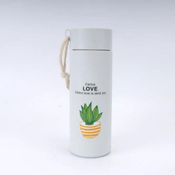 Bình nước thủy tinh cây hoạt hình 400ml