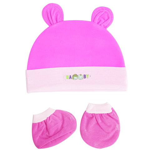 Set 5 bộ nón và vớ đủ màu tai thỏ 100% cotton giao màu ngẫu nhiên