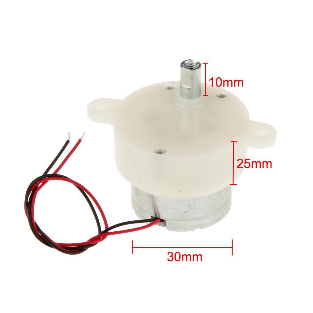 Electric Reduction Motor 3V DC Geared Motor 6 RPM 300 3V-6R
