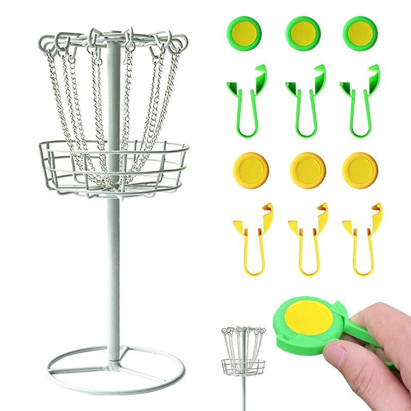 Kim loại golf mini đứng bay đĩa golf mục tiêu golf rổ golf kiểu đĩa golf hố golf thực hành golf set cho golf color: màu xanh lá cây