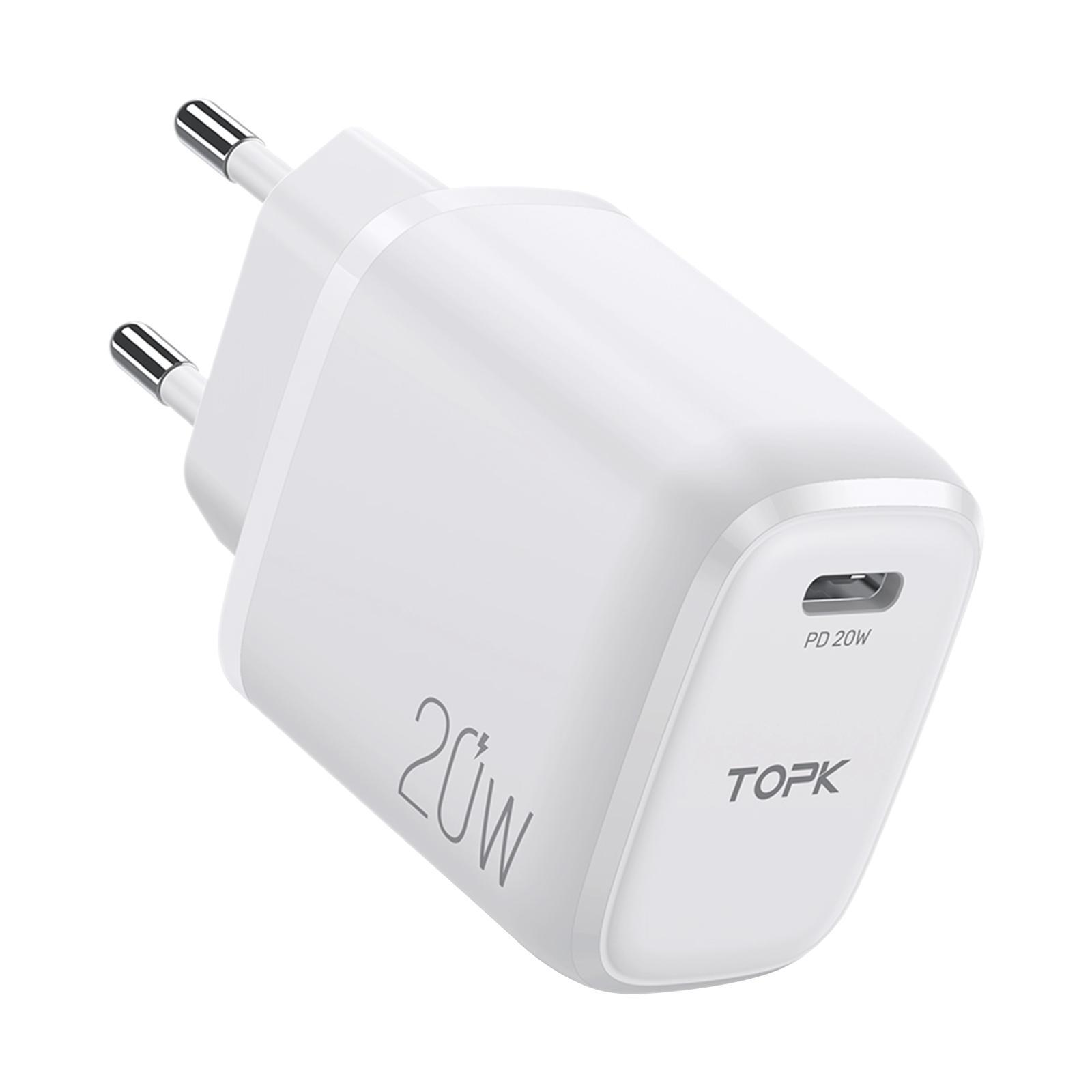 PD 20W Ports Wall Charger Block Adapter Fast Charging EU Plug