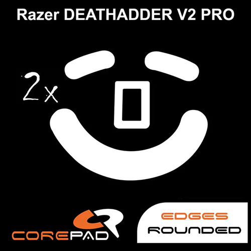 Feet chuột PTFE Corepad Skatez Razer DeathAdder V2 Pro / DeathAdder V2 X HyperSpeed - 2 Bộ - Hàng Chính Hãng