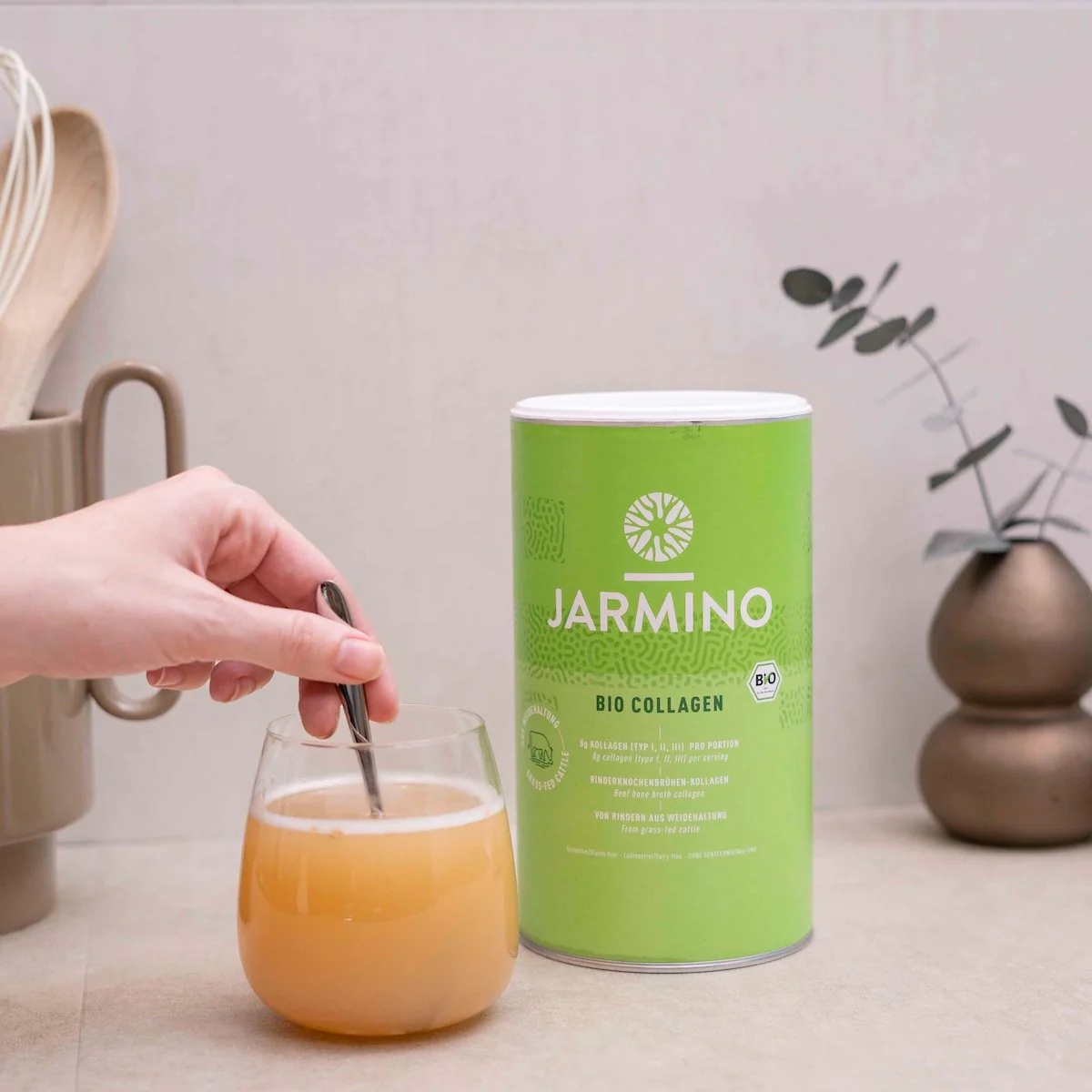 Bột collagen hữu cơ từ nước hầm xương bò Jarmino 300g