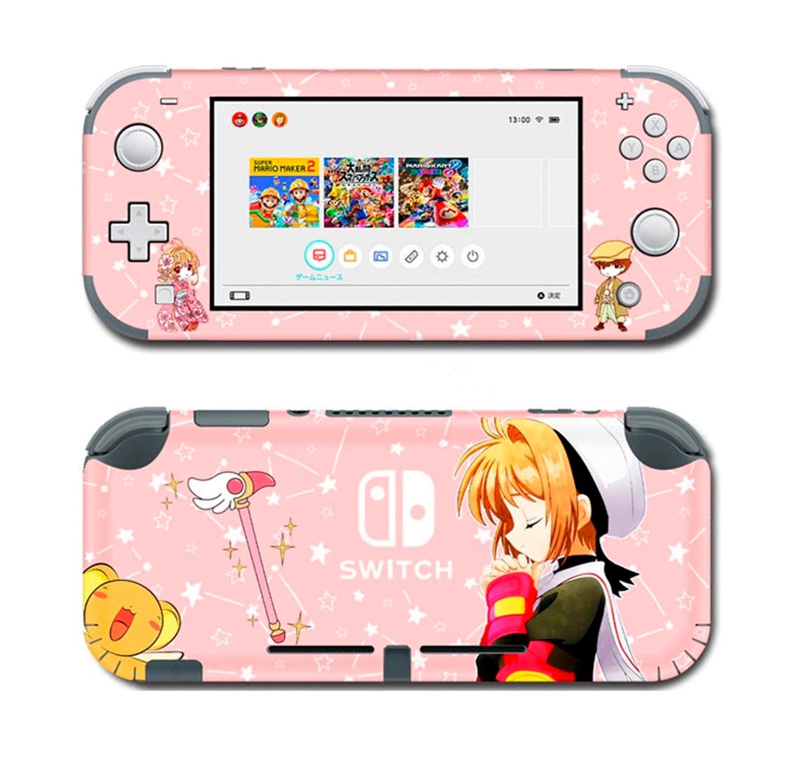 Skin decal dán Nintendo Switch Lite mẫu Cardcaptor Kinomoto Sakura Pink (dễ dán, đã cắt sẵn)