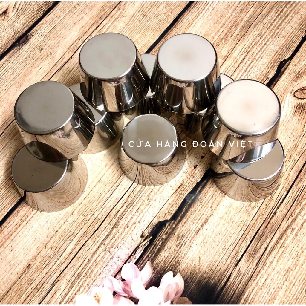 Khuôn Bánh Flan Inox Không Gỉ - Combo 10 khuôn 7 x 4 cm