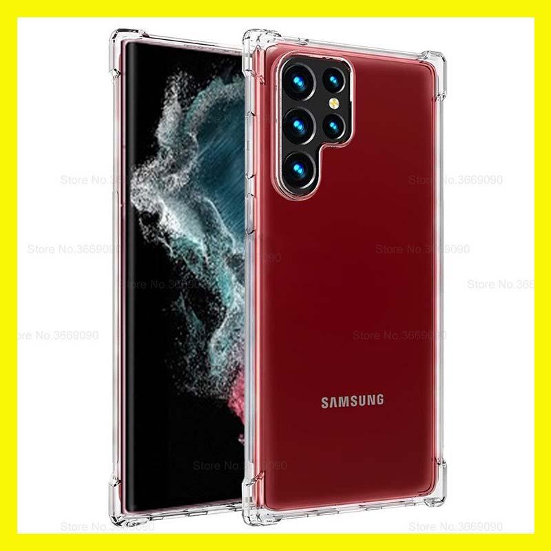 Ốp Lưng Trong Suốt dành cho Samsung S22 Ultra Ốp Lưng Silicon Dẻo Trong Suốt Chống Sốc, Bảo Vệ Camera sau