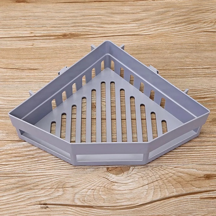 Kệ Góc Tam Giác Nhựa Dán Góc Tường Đa Năng Cho Bếp & Nhà Tắm Tiện Dụng