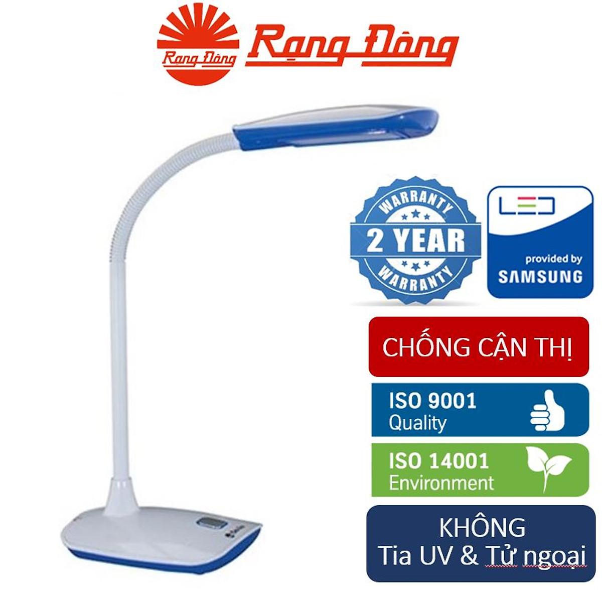 Đèn bàn (đèn học chống cận) LED Rạng Đông, Chống cận thị - Ánh sáng Trắng - Hồng pha Trắng