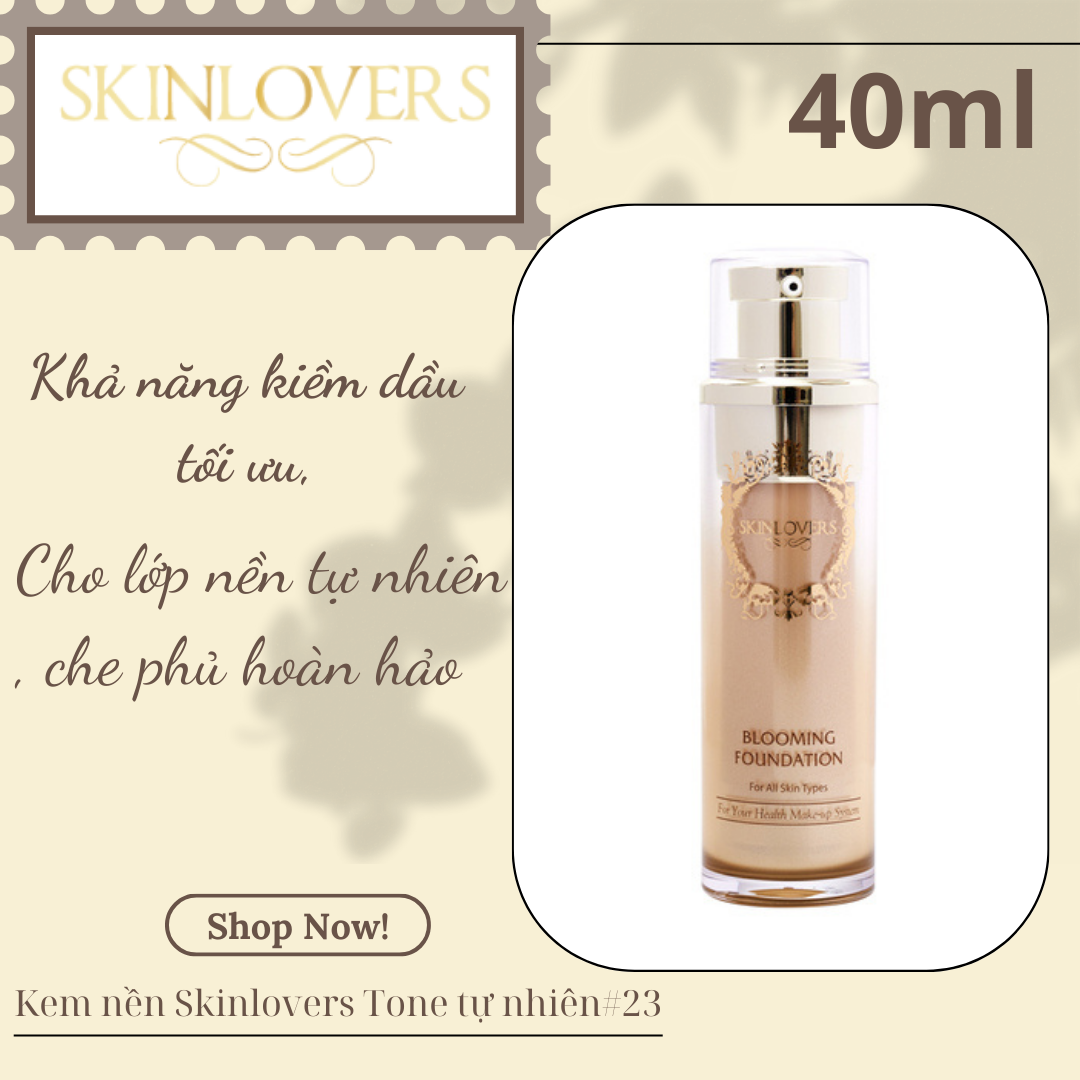 Kem Nền Trang Điểm Eveline Skinlovers Blooming Foundation (40ml)