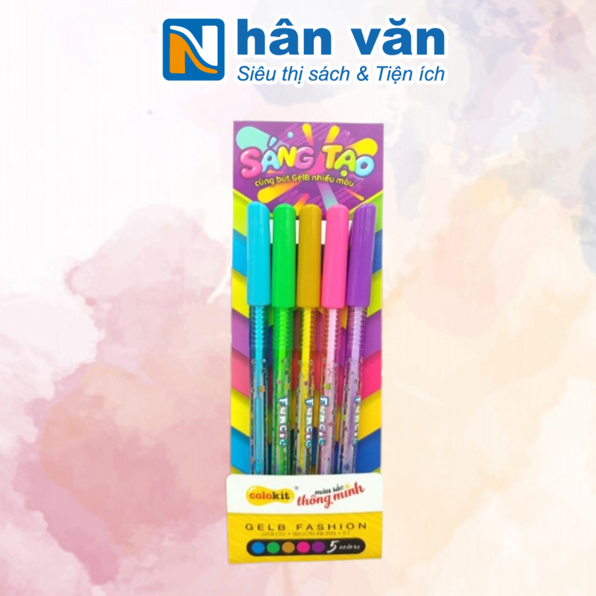 Vỉ Bút Gel Colokit GELB-C01 (5 Màu)