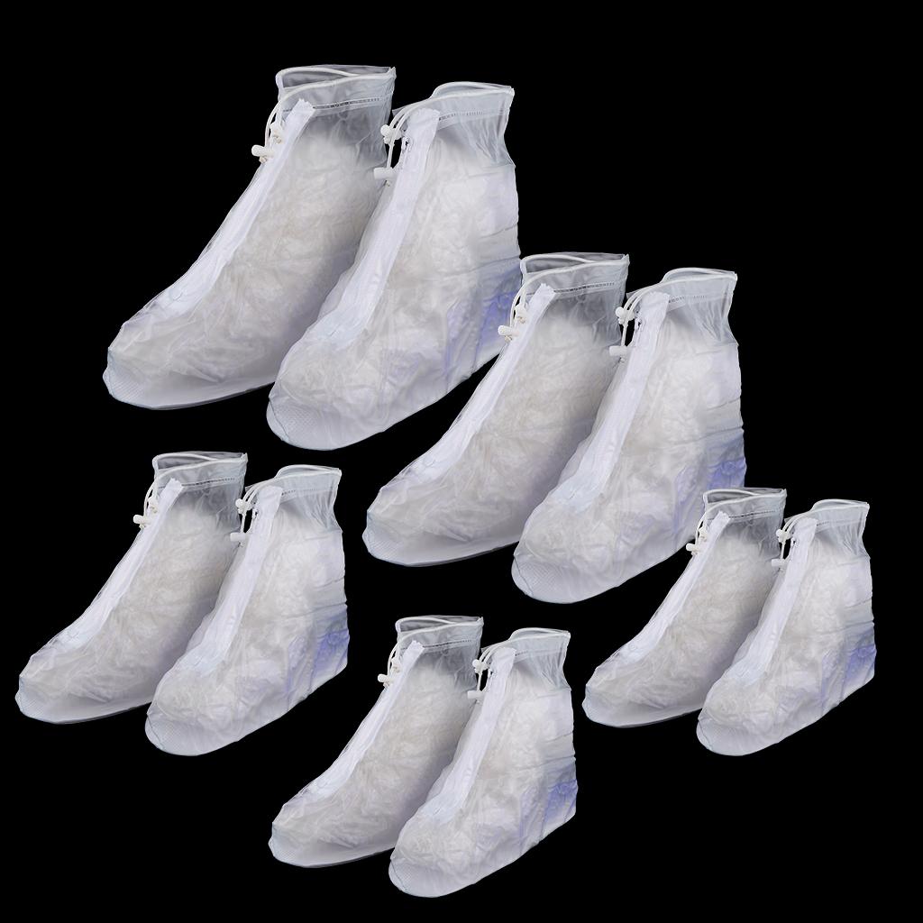 1 Pair Waterproof Rain Boot Cover Reusable Slip Resistant Shoe Covers S
