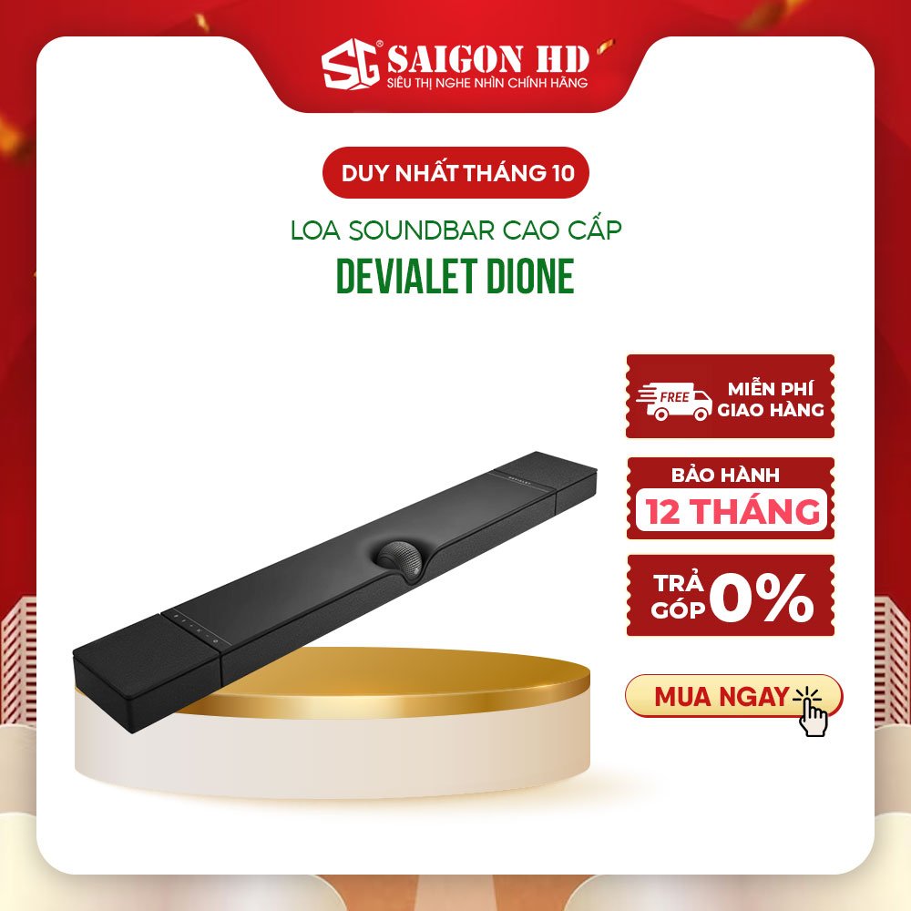 Loa Soundbar cao cấp DEVIALET Dione - Hàng chính hãng, giá tốt