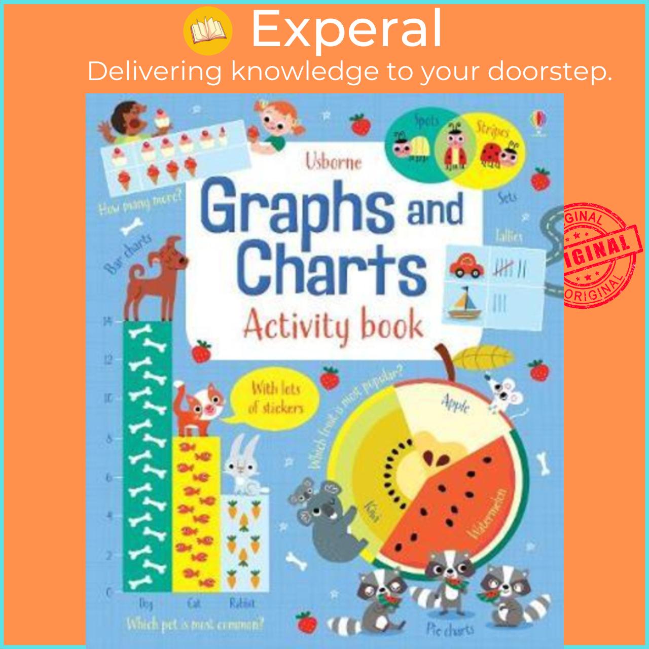 Sách - Graphs and Charts Activity Book by Darran Stobbart (UK edition, paperback)