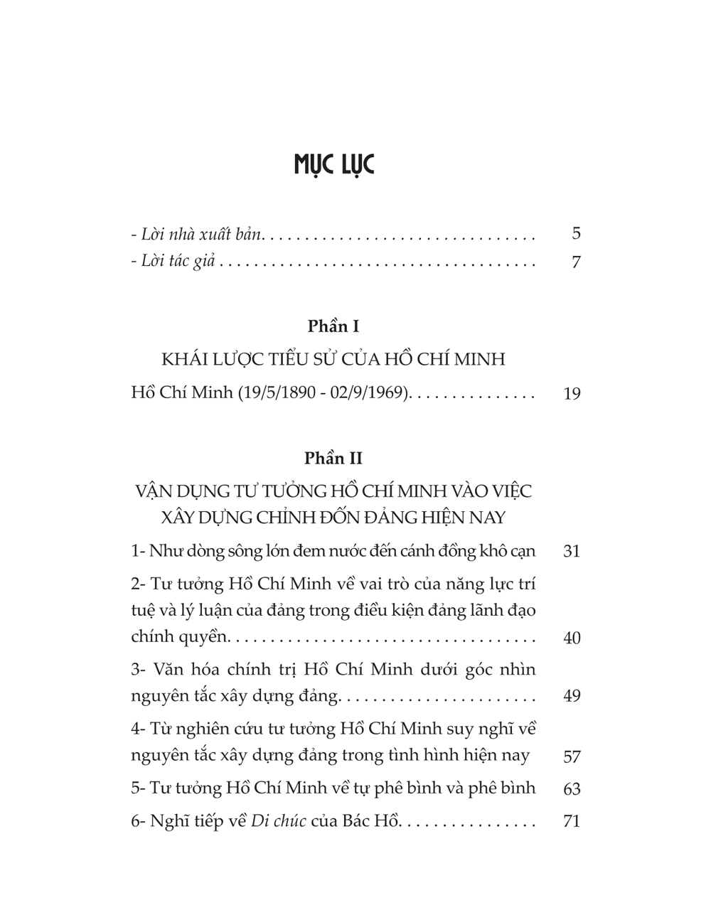 Tư Tưởng Hồ Chí Minh Về Xây Dựng Và Chỉnh Đốn Đảng