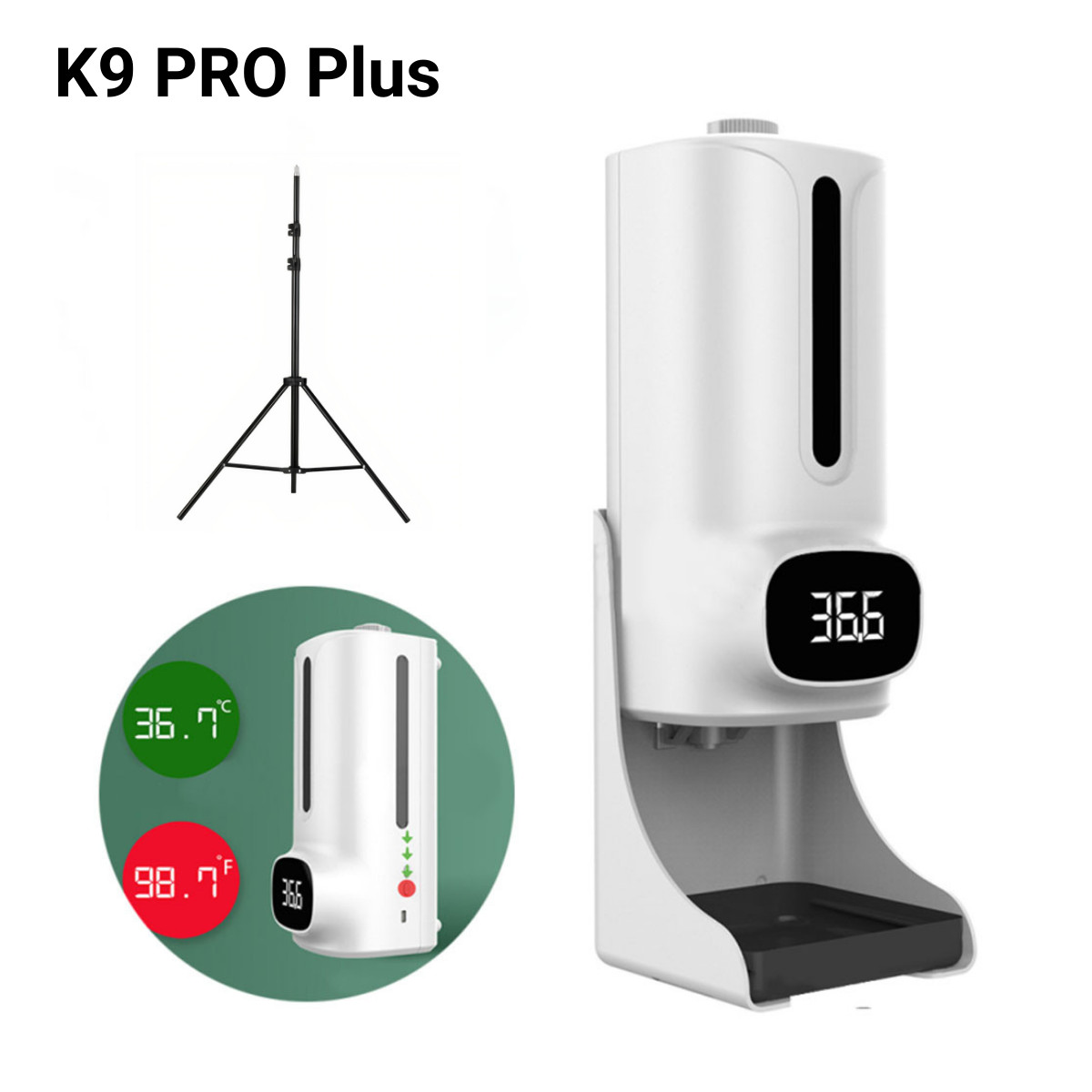 MÁY ĐO THÂN NHIỆT TỰ ĐỘNG TÍCH HỢP SÁT KHUẨN TỰ ĐỘNG K9 PRO PLUS LIKIMA