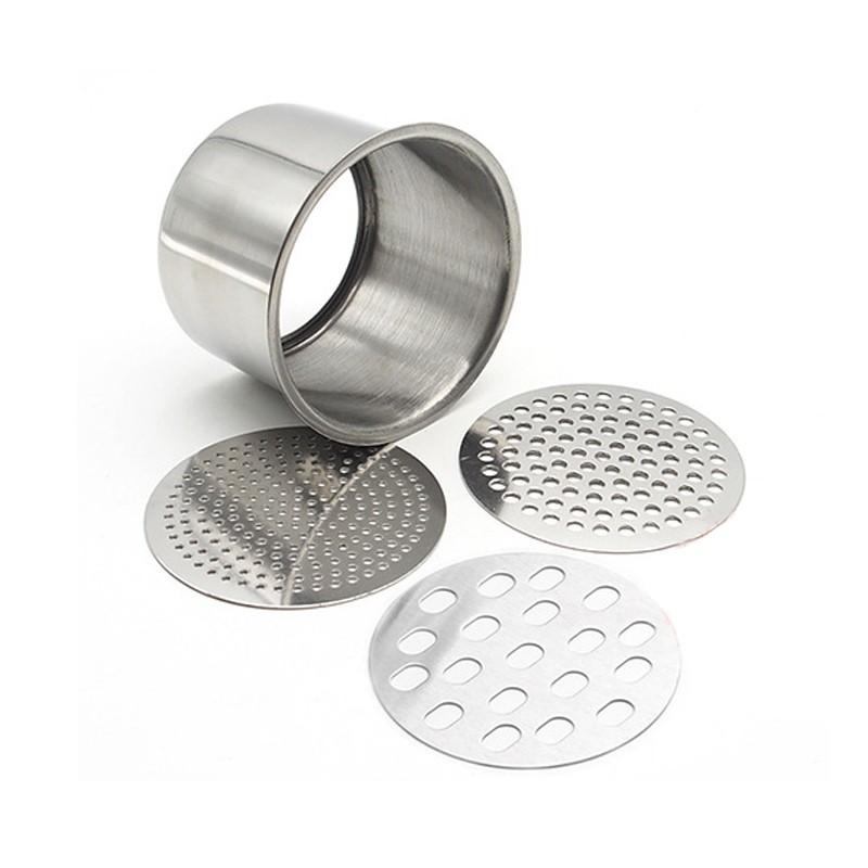 Dụng cụ ép củ quả đa năng 3 vỉ khuân inox