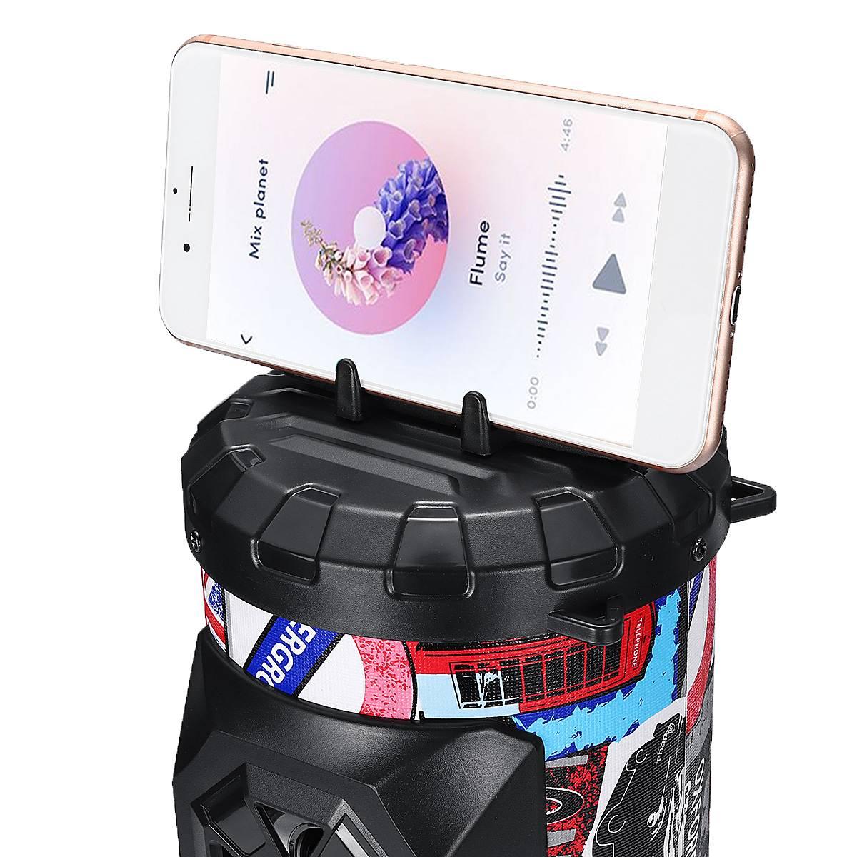 Loa Bluetooth A28 Loa siêu trầm âm thanh nổi không dây di động Loa tiệc karaoke có đèn LED RGB Hỗ trợ thẻ TF Đài FM Màu sắc: Đen