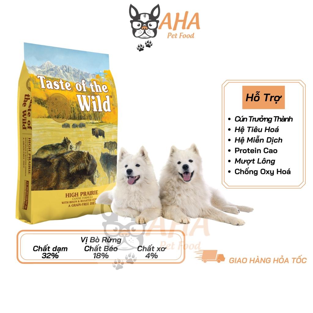 Thức Ăn Cho Chó Taste Of The Wild Bao 2kg - High Prarie Bò Rừng & Nai Nướng, Trái Cây Rau Củ Quả