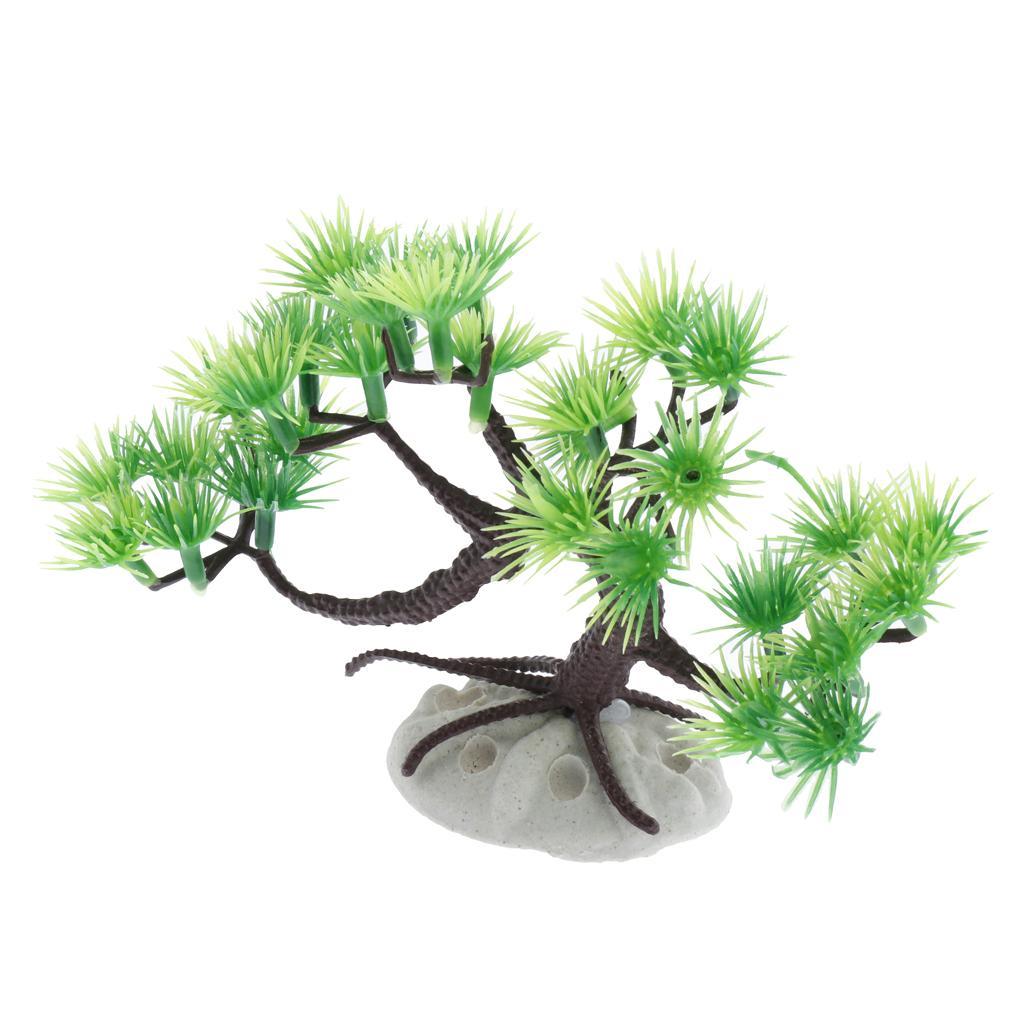 Aquarium Decor Fish Tank Decoration Ornament Artificial Plastic Plant