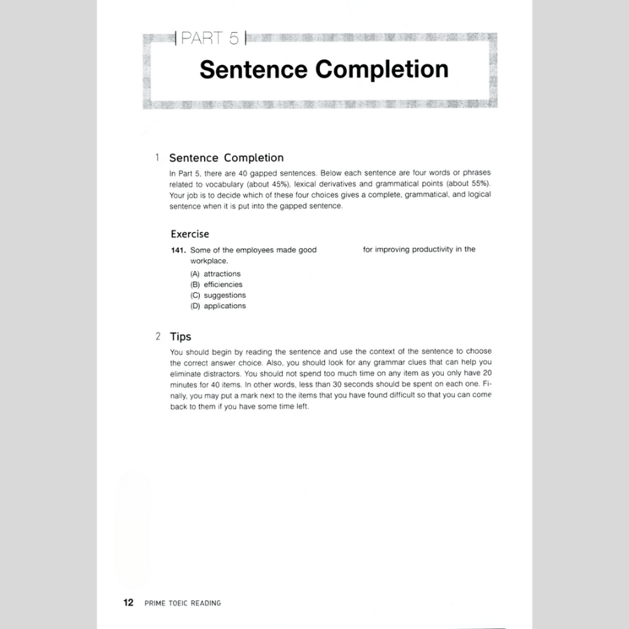 Prime TOEIC Reading