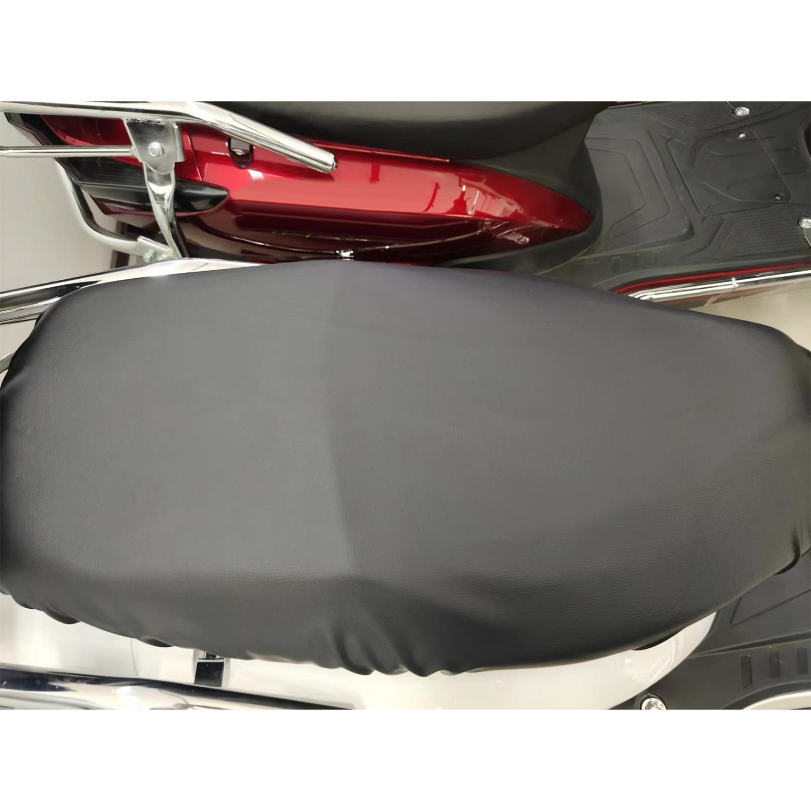 Elastic Motorcycle Seat Cushion Cover PVC Black Anti Slip for Scooter