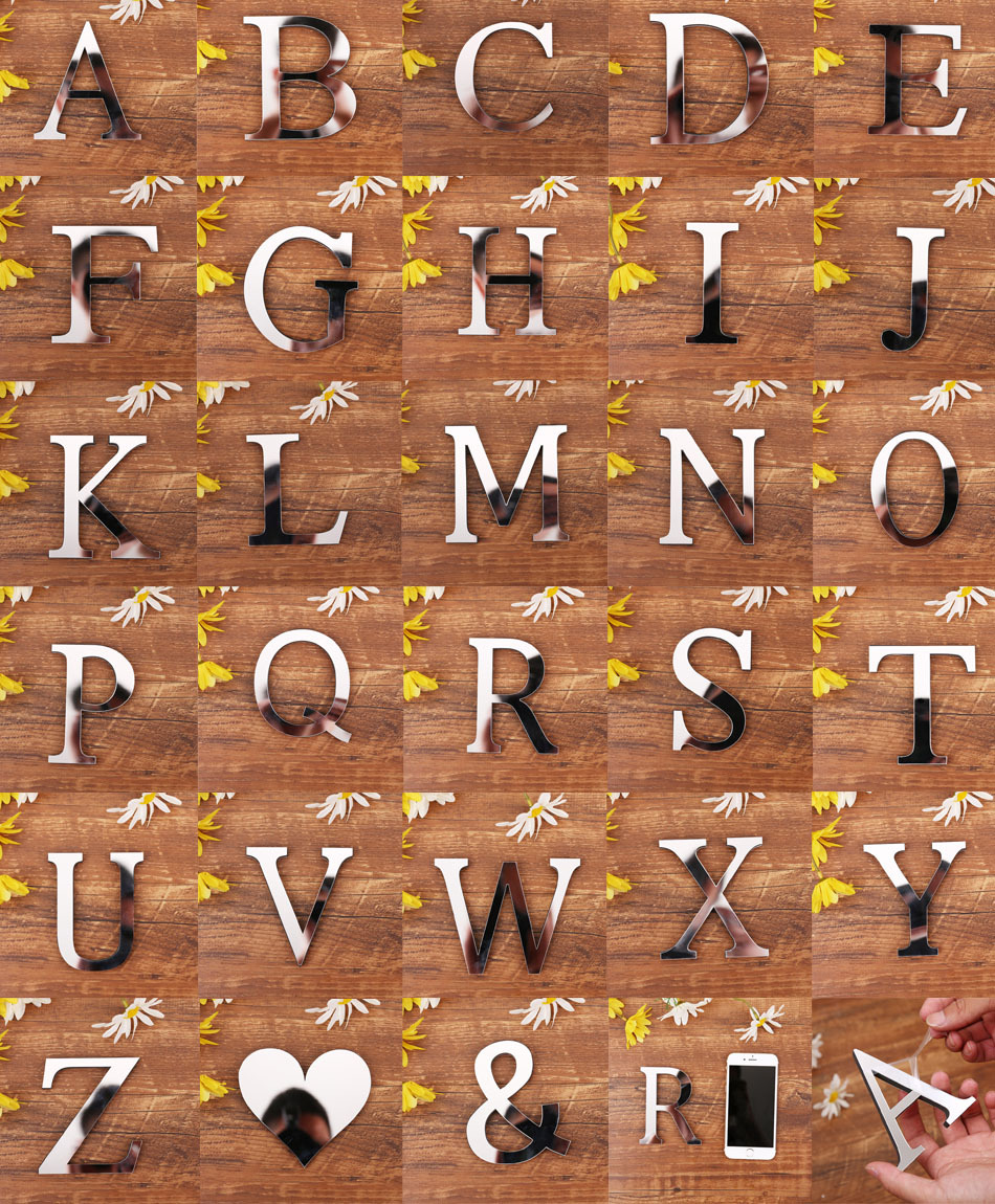 Decal chữ welcome dán cửa dán tường bóng sáng chữ cao 10 cm sang trọng