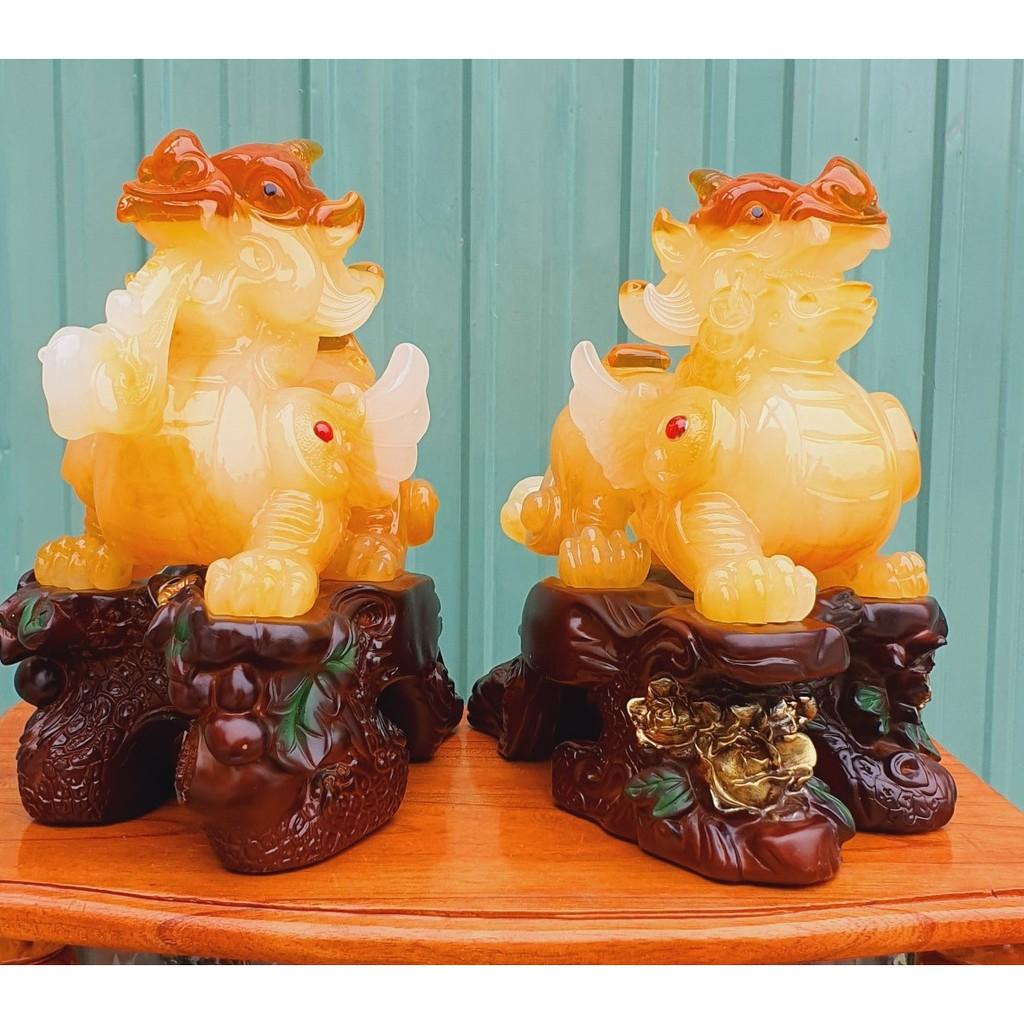 CẶP TƯỢNG TỲ HƯU CAO 24CM